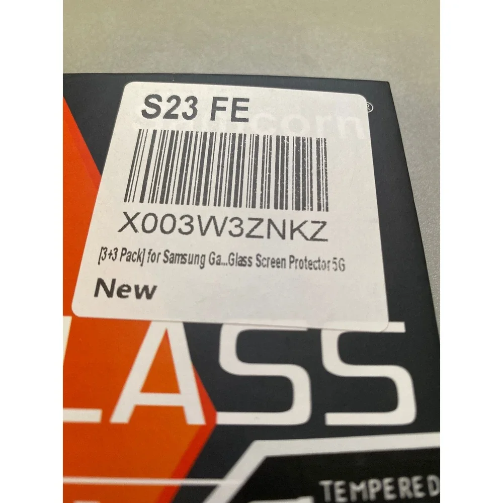 3 Pack Samsung S23 FE Tempered Glass Screen Protector Explosion Proof New‎